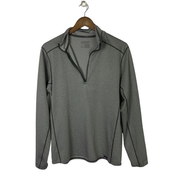 Patagonia Asia Fit Capilene Midweight Zip-Neck, Forge Grey, Size Medium - Picture 1 of 5